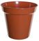 FINE GARDEN Nursery Terracotta Strong and Durable Plastic Plant Pots | Ideal for Cultivation, Cuttings or prickings | Available Various Sizes and Quantities - 20cm garden pot terracotta