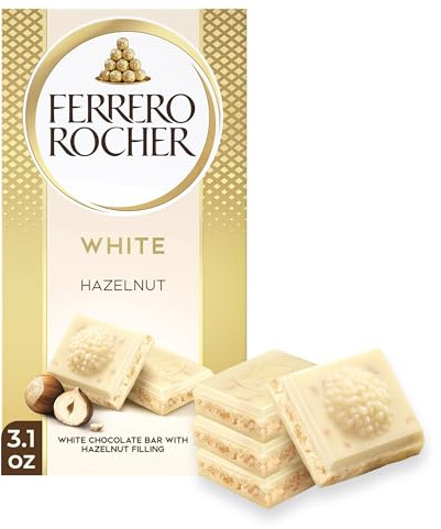 Barre de chocolat blanc avec noisette 3,5 oz