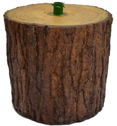 OISE ART STORE Trade Shop - Base Tronco Supporto Piede per Albero di Natale in Legno 40x29cm Innesto 34cm