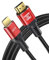 HDMI 2.1 Kabel 8K@60Hz 4K@120Hz 48Gbps, Ultra High Speed HDMI Kabel kompatibel mit PS5, Xbox, Samsung TV, LG TV (Rot, 10m)