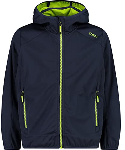 CMP Kinder Boys Softshell Jacke, b.Blue-Limegreen, 128