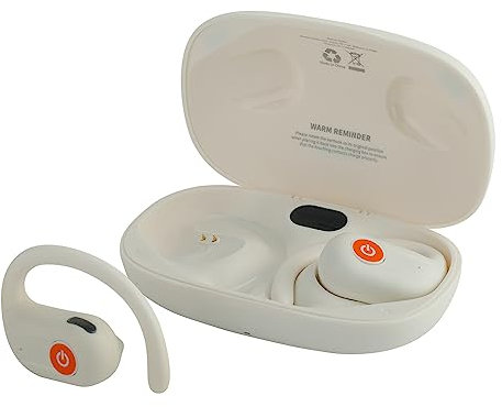 SIVGA SO1 Open Ear Kopfhörer, Bluetooth 5.3 Kabellose Ohrhörer für Sport mit Digital Display Ladecase (Weiß)