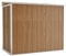 Capanno Giardino a Parete Marrone 118x194x178cm Acciaio Zincato