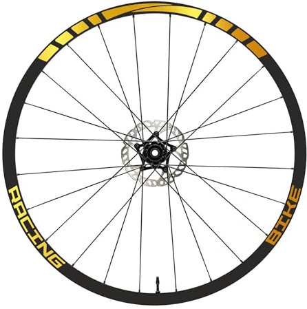 Aufkleber Felgen MTB 26 Zoll - 27,5 Zoll - 28-29 Zoll Rad MTB Bike Sticker Felgen MTB Racing Code B0141 (27,5 Zoll, Gold 91)
