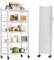 MAGIC SELECT Regal zu Lagern. Modulares Mehrzweckregal. Regal mit Rädern. Klappbares Standregal. Möbel für Küche, Bad, Schlafzimmer, Wohnzimmer mit 5 Ablagefächern.