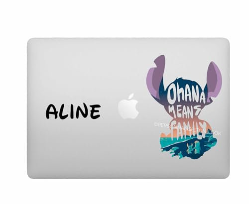Stickers autocollants personnalisés pour PC portable - ordinateur portable Stickers personnalisable Stitch pour Pc portable