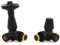 Hot Flow | Jordan Thermostatic Radiator Valve – Corner (Textured Black)