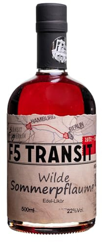 Wilde Sommerpflaume Edel Likör 0.5l (22% Vol) No. 5562 - F5 Transit - Feinherber Wildpflaumen-Likör | Schwechower Brennerei (1229)