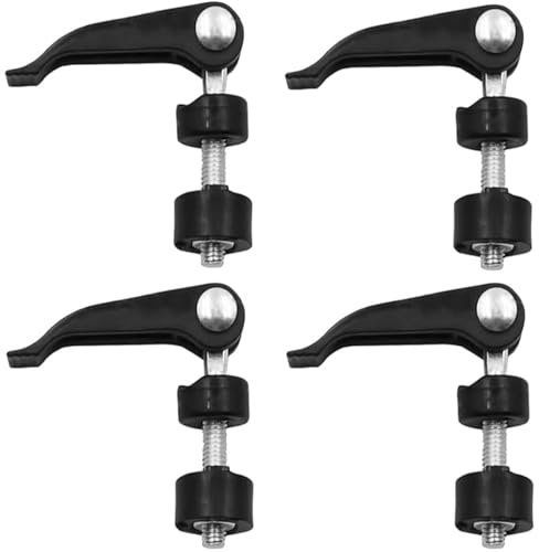 4 Pcs Handle Knob Nut Bolt, Mower Screw Bolt Lawn Mower Handle Nut for Lawn Mower Machine Accessories, Manual Screw Quick-pressing Adjustment Screw for Mower Replacement Parts