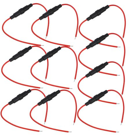 CHILDWEET 10stücke Agc Inline Sicherungshalter Schraubtyp Schnelle Installation Kfz Motorrad Boot Elektrischer Sicherungssockel Einsetzbar