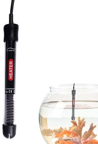 Sionhiuo Varilla calefactora para peceras, Calentador para peceras Betta | Calentador Betta Sumergible para Acuario,Termostato de Agua, Calentador de Tanque de Acuario para peceras y Tortugas