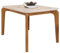 ACTUAL DIFFUSION Table à Manger 4-6 Personnes Chêne et Blanc Dessus Verre L 136 H 80 P 90 cm