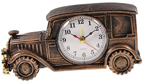 Cabilock Retro Auto-Form Wecker Tischuhr Dekorative Haushaltsuhr Bruchsicher Langzeitnutzung Büro Schlafzimmer Jungen Geschenk