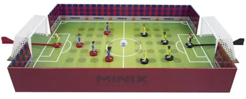 BANDAI, Minix Collectible Figures Football Club Barcelona 5 Player Game Recreates the Best Moments of Football Gift Idea for Kids and Adults Football Fans (MN17409)