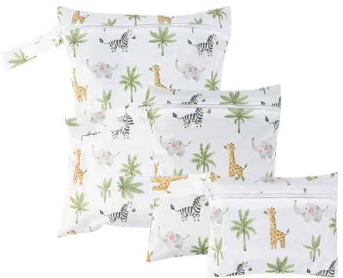 Greyoe 3 Piezas Bolsa Impermeable Bebe Guarderia, Bolsa Pañales Bebe, Bolsa Húmeda Reutilizable, para Equipos de Natación, Ropa Deportiva, Ropa Húmeda, 3 Tamaños, Ideal para Uso en Exteriores