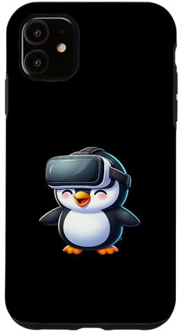 Hülle für iPhone 11 Penguin VR Gamer Science-Fiction-Virtual-Reality-Sci-Fi