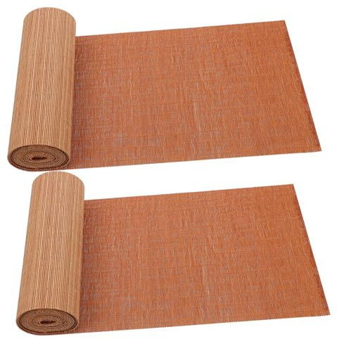 Cabilock 1Stk Teematte aus Bambus tischläufer tischwäsche bambusteppich tischdeken Teevorhang de en Haustier Tischsets Lamelle Couchtisch Teekissen Tischdecke aus Bambus Tee Tischset