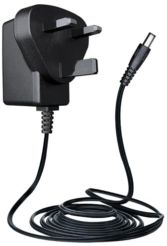 ANLINK 9V 0.5A/500mA 1.8M Long Power Supply Adapter, AC 100-240V to DC 9V 0.5A Switching Adapter PSU 5.5x2.1mm Wall Plug for Arduino UNO MEGA,Elliptical Machine and More 9Volt Devices, UKCA Certified