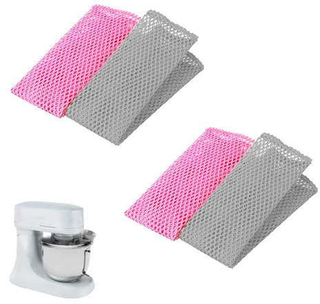 4 pezzi Panno per la pulizia dell'impasto, Panni a rete piatti, Innovativo panno per lavare i piatti, Retine per lavare piatti, Panni microfibra grandi 30×30cm