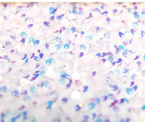 Luxuriöses Abendkleid aus reflektierendem Paillettenstoff – Nähprojekte for Hochzeiten, festliche Kleider, Bekleidungsstoffe, DIY-Bastelarbeiten, Nähen(Color7)