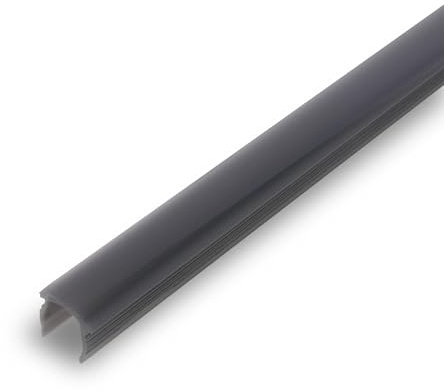 BRILONER - Pimp your Panel Diffusor Kunststoffprofil, Zubehör Akustikpaneele, Spaltenbreite 11 mm, klemmbar, kürzbar, 1,3m, dunkle Rauchoptik