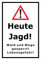 Melis-Folienwerkstatt Jagd - Jagdliches Sperrgebiet - Lebensgefahr - Betreten verboten - 30x20cm | stabile 3mm Starke PVC Hartschaumplatte – S00351-002-A +++ in 20 Varianten erhältlich