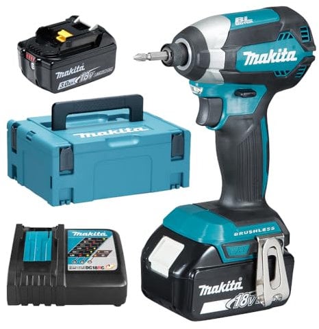 MAKITA Atorn.De 3.0Ah Impact Screwdriver Battery 18 V BL, Green-Black, Standard