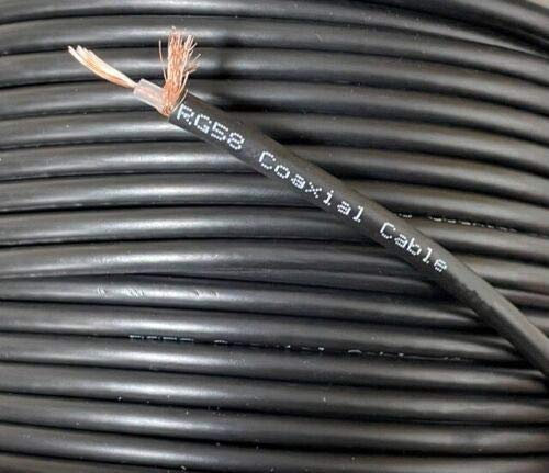 electrosmart Cable coaxial RG58 multihilo negro impedancia: 50 ohmios longitud 30 m