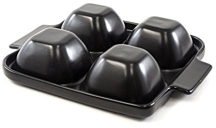 Charcoal Companion Flame Friendly Bacon Bowl aus Keramik, schwarz, 6.1 x 27.43 x 22.1 cm, CC3811