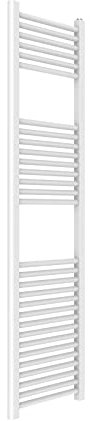 Termoarredo Scaldasalviette Bagno/Bianco/Opera Ercos Cm 150 H X 40 L/Interasse 35 Cm - Potenza 530 Watt/Valvolina Di Sfiato / 3 Attacchi/Filetto Femmina Da 1/2