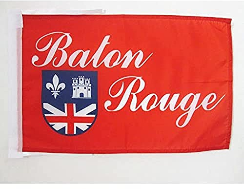 AZ FLAG City of Baton Rouge Flag 45x30 cm 100D Polyester Cords | Indoor and outdoor use American 12x18 in decorative flag double stitched seams and reinforced edges with ties