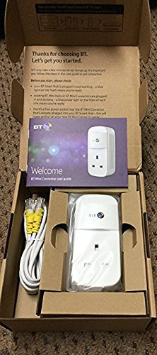 BT Mini Connector Kit - 1GB SINGLE Powerline Plug ideal for online gaming, streaming UltraHD, UHD, 4K, 3D and HD