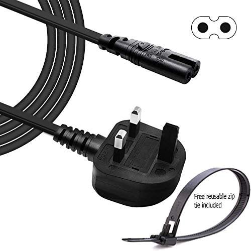 Agagadgets | 5M Mains Power Lead Cable for Samsung Toshiba LG Sharp Sony TV | 3 Pin Wall Cord to Figure 8 C7