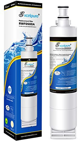 Excelpure 4396508 für Whirlpool EDR5RXD1,4396510, KitchenAid 4392857, EveryDrop Filter 5, Kenmore 9010, NL240, LC400v, RWF0500A, WF285, R-9010, WF-NL300, WSW-1, Kühlschrank-Wasserfilter, 1 Packung