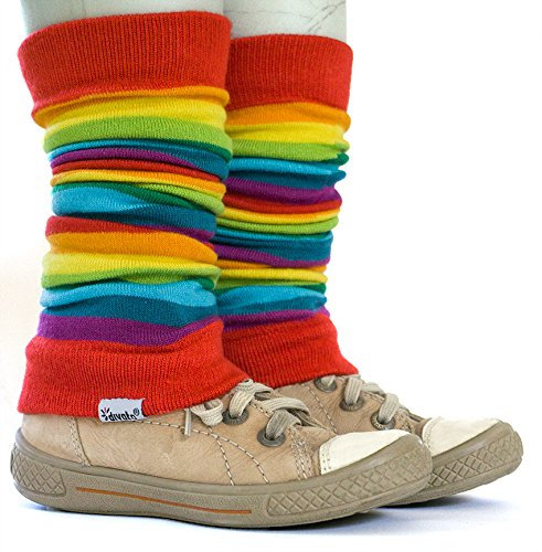 divata Stulpen für Babys und Kinder (Regenbogen) - Kinderstulpen, Babystulpen, Beinlinge für Mädchen und Jungs
