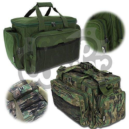 Karpfen Angel Zubehör Carry All Tasche Mit Isoliert Futter In Camo Und Grün - Grün