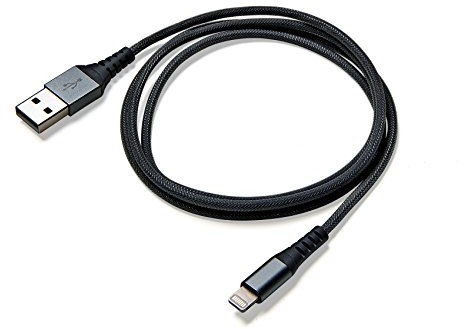 Celly-USB Light Nylon Kabel 0.25M SCHWARZ