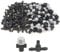 BGTXINGI 100PCS(50Pairs) Garden Irrigation Kit Adjustable Misting Drippers Atomizing Connect with Tee Connector Round Emitter Drip System for Flower Pot Vegetable Garden Lawn Water Irrigation Drip Kit