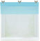 Joyswahl Voile Raffrollo mit Hakenaufhängung, ohne Bohren »Edelgard« Schals Fenster Gardine BxH 60x165cm Himmelblau 1er Pack