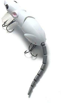 AimdonR Fischköder Künstliche Plastikmaus Köder Swimbait Ratte Fischköder Fischköder Mit Angelhaken Outdoor Tackle