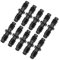 sourcing map Barb Drip Pipe Connector 8mm Inner Diameter Hose Fitting Straight for Garden Agricultural Irrigation System, Plastic 10pcs