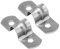 WELLOCKS Rigid Pipe Strap 32 PCS M8 Two Hole Strap U Bracket Tube Strap 304 Stainless Steel Heavy Duty 2 Holes Cable Clamp Hanger for Pipe Tube Fixing(D129M8)