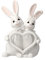 Goebel Ostern Dekofigur, Porzellan, 16 cm, Weiß