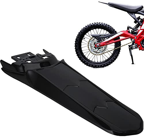Motorrad Schutzblech Hinten,Motorrad Verlängerter Hinten Kotflügel Rear Fender für Sur Ron Light Bee X/S X260 X160 Electric Dirt Bike-Schwarz