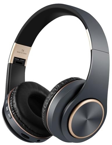 Ruiqas Wireless and Wired Over Ear Bluetooth 5.0 Headphone Foldable Stereo Headset Support TF