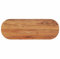 vidaXL Tischplatte, Holzplatte Holztischplatte Oval, Möbelplatte Platte für Beistelltisch Bartisch, Massivholzplatte Schreibtischplatte Ersatzplatte, 110x40x2,5cm Massivholz Akazie