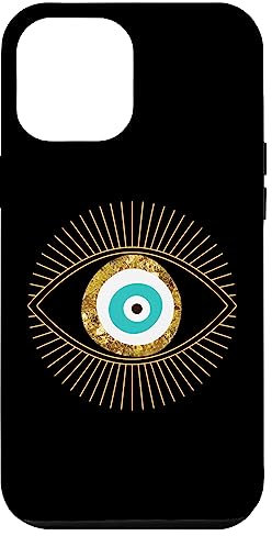 Good Luck Evil Eye Black Phone Case for iPhone 13 Pro Max