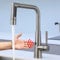 Yalsfowe Touchless Kitchen Faucet with Pull Out Sprayer, Motion Sensor Kitchen Sink Faucet, 5 in 1 Stainless Steel Kitchen Faucet, Smart Kitchen Faucet Single Hole