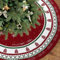 UXORSN Weihnachtsbaum Decke Rock 90cm Gestrickter Schneeflocken Christbaumdecke Rund Burgund Grün Weihnachtsbaumdecke Große Christbaumständer Weihnachtsbaum Teppich Für Zuhause Urlaub Weihnachtsdeko