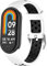 xhKJO Correas de Reloj para Xiaomi Mi Band 9 /Mi Band 8,Bandas Correa Armband Correas Reloj Silicona Bracelet Recambio Brazalete Strap Wristband para Xiaomi Mi Band 9 NFC/Band 8 NFC (blanco negro)
